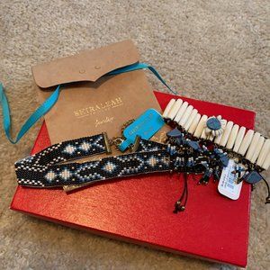 Shiraleah Chicago Black Pia Choker and Ivory Janelle Bracelet Set NWT
